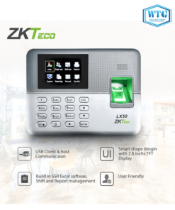 ZKTeco FINGERPRINT TIME ATTENDANCE DEVICE LX50 Welltechgroup Co Th